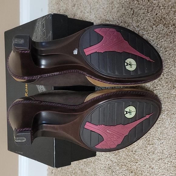 J41 Shoes Leathersuede Shoes With Dark And Brown Color Poshmark